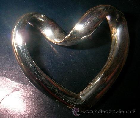 Segunda mano: colgante corazon rizado para cordon - 3cms - Foto 1