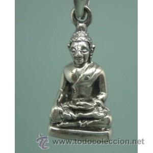 Segunda mano: colgante buda en plata de ley macizo - 15x10mm - Foto 1