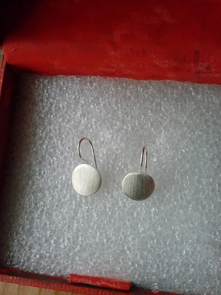Segunda mano: Pendientes en plata mate 925 mmg pureza. A&ntilde;o 1996 - Foto 1