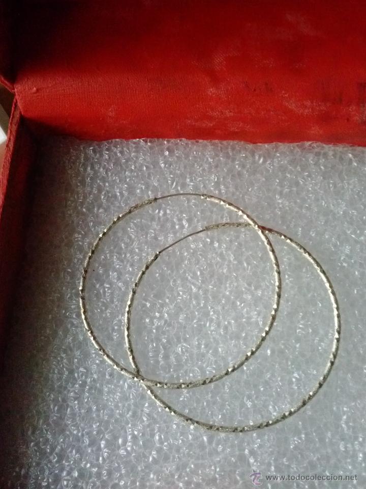 Segunda mano: Pendientes en plata labrada  925mmg pureza. A&ntilde;o 1995 - Foto 1