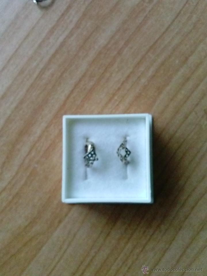 Segunda mano: Pendientes en plata labrada  925mmg pureza. A&ntilde;o 1995 - Foto 1