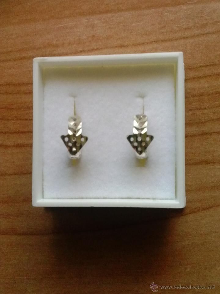 Segunda mano: Pendientes en plata 925mmg labrada  pureza. A&ntilde;o 1995 - Foto 1