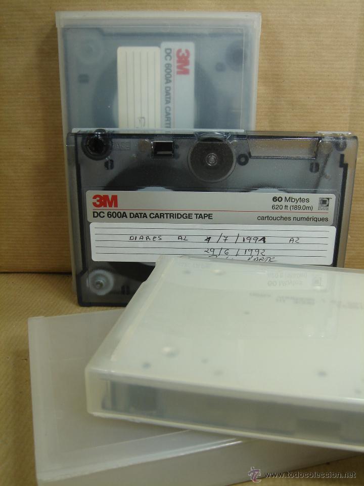 D'Occasion: 3 X CINTA S CARTUCHO DATOS PC ORDENADOR - 3M DC 600A - 60 MB - DISCO DURO - MEGABYTES