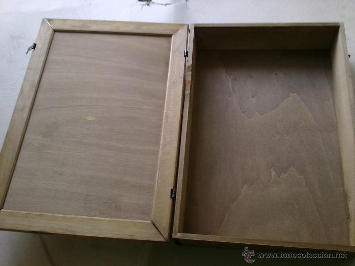 Segunda mano: Caja de madera con tapa de bisagra - Foto 4