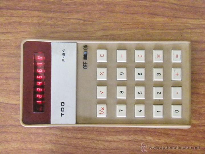 Segunda mano: ANTIGUA CALCULADORA TRQ F-84 FUNCIONANDO - Foto 1