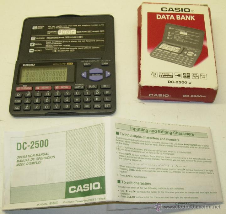 Segunda mano: Calculadora,agenda electr&oacute;nica CASIO DATA BANK DC-2500-W - Foto 1