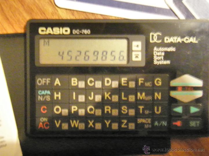 Segunda mano: CALCULADORA CASIO DATA-CAL DC-760 BK FUNCIONANDO - Foto 2
