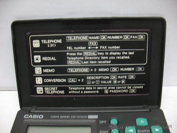casio - agenda electrónica data bank dc-2000 13 - Buy Other Second Hand  Items at todocoleccion - 47791469