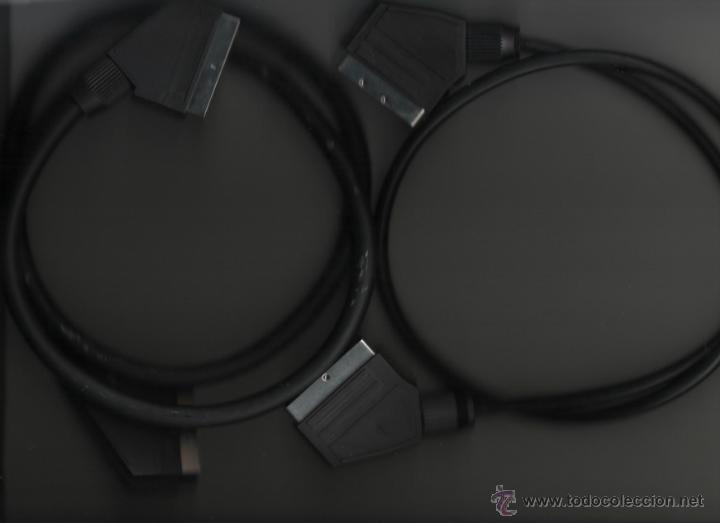 Segunda mano: DOS CABLES DE EUROCONECTOR (SCART). - Foto 1