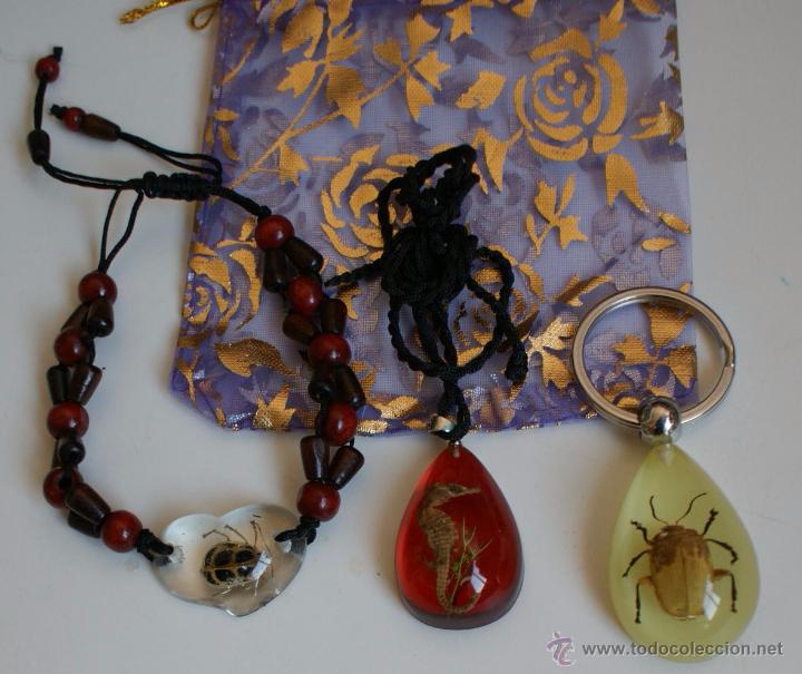 Segunda mano: pulsera llavero collar con insectos y de la marina - Foto 1