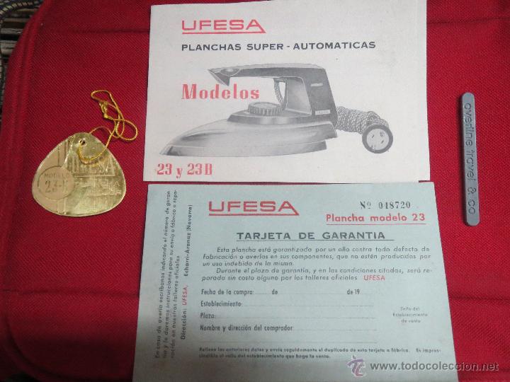 Segunda mano: PLANCHA UFESA MODELO 23 EN CAJA CON DOCUMENTACION. - Foto 3