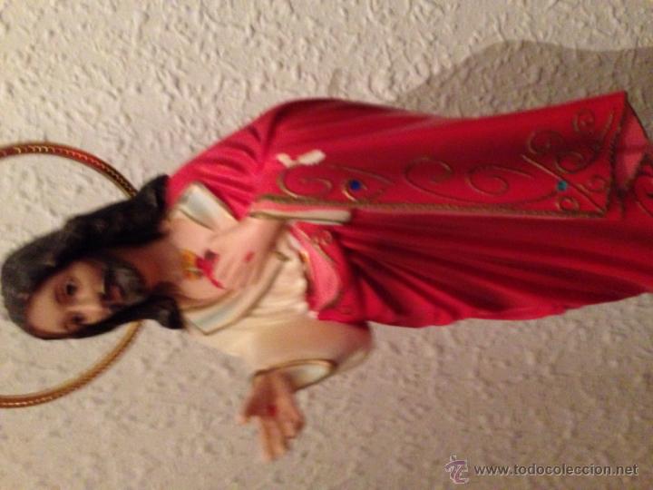 Segunda mano: Sagrado corazon jesus talla olot? cristo - Foto 2