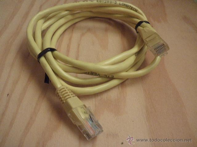 Segunda mano: Cable de red Ethernet con conectores RJ45 - Foto 1