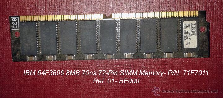 Segunda mano: MEMORIA IBM 64F3606 - 8MB - 72 PIN - Foto 1