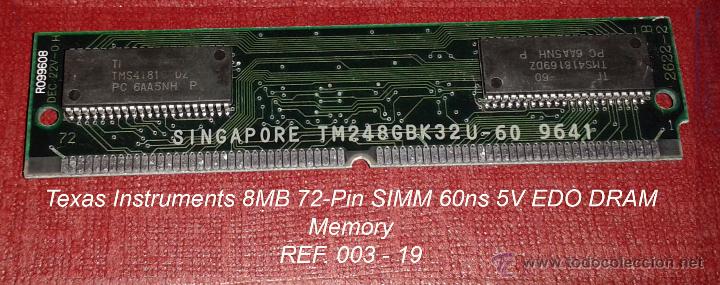 Segunda mano: MEMORIA TEXAS INSTRUMENTS 8MB - 72 PIN - Foto 1