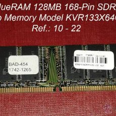 Segunda Mano: MEMORIA KINGSTON VALUE RAM 128MB 138-PIN SDRAM PC 133. Lote 51651874