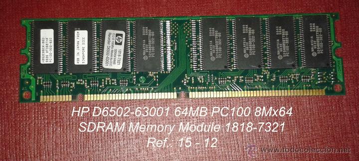 Segunda mano: MEMORIA HP D6502-63001 - 64MB PC100 - Foto 1