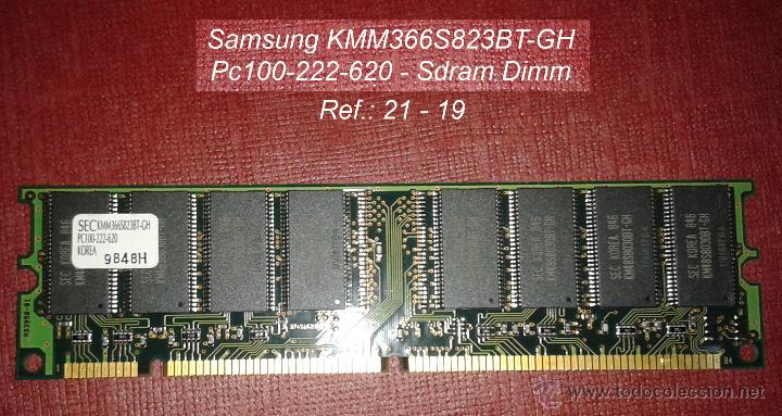 Segunda mano: MEMORIA SANSUNG PC100-222.620 SDRAM - Foto 1