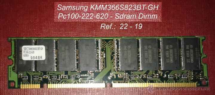 Segunda mano: MEMORIA SANSUNG PC100-222.620 SDRAM - Foto 1