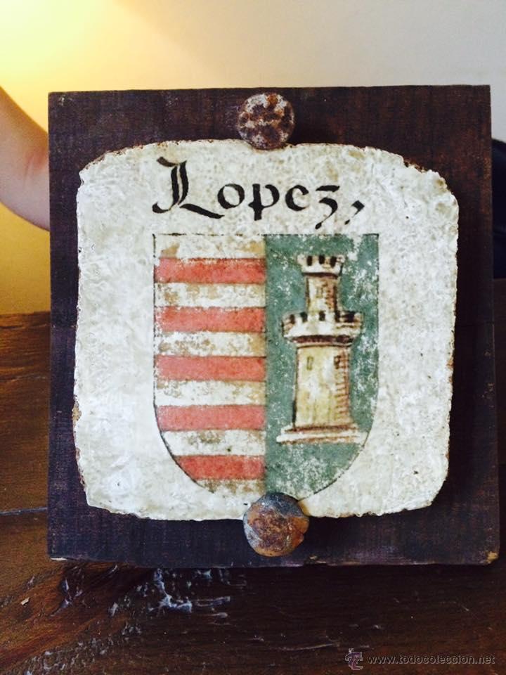 D'Occasion: Escudo her&aacute;ldico apellido L&oacute;pez