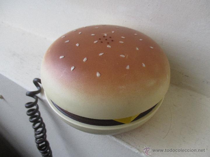 Segunda mano: TEL&Eacute;FONO CON FORMA DE HAMBURGUESA A&Ntilde;OS 80 - Foto 1