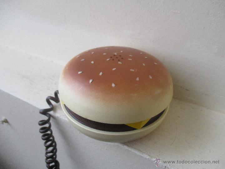 Segunda mano: TEL&Eacute;FONO CON FORMA DE HAMBURGUESA A&Ntilde;OS 80 - Foto 5
