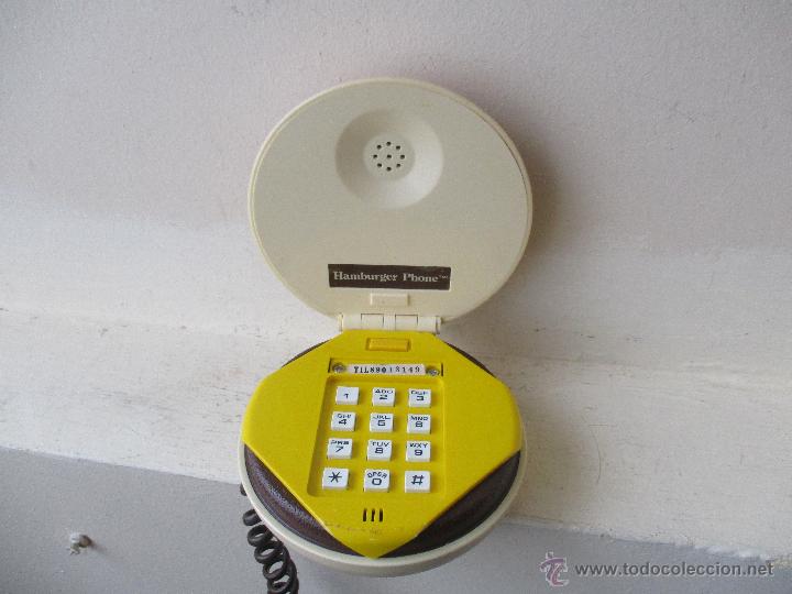 Segunda mano: TEL&Eacute;FONO CON FORMA DE HAMBURGUESA A&Ntilde;OS 80 - Foto 6