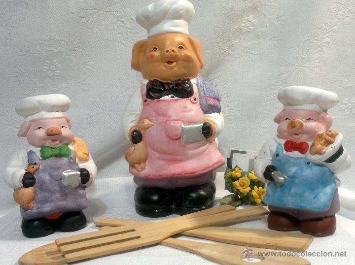 Segunda mano: DIVERTIDO CONJUNTO DE RECIPIENTES PARA LA COCINA. - Foto 2