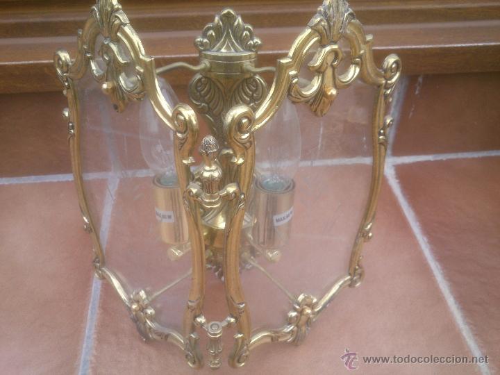 Segunda mano: APLIQUE DOBLE DE PARED,CRISTAL TALLADO - Foto 1