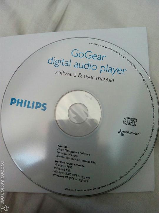 Segunda mano: Software y manual GoGear digital audio player PHILLIPS - Foto 1