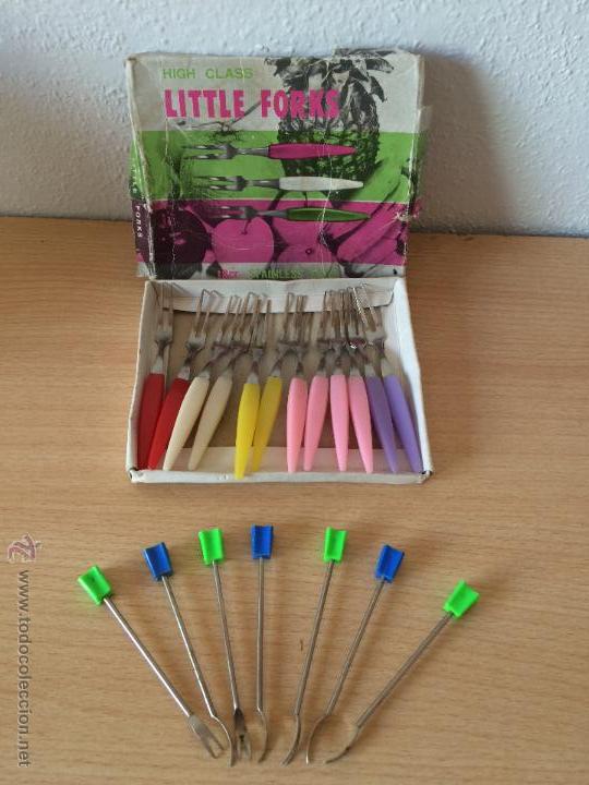 Segunda mano: CONJUNTO DE 12 PEQUE&Ntilde;OS TENEDORES Y 7 PINCHOS - Foto 2