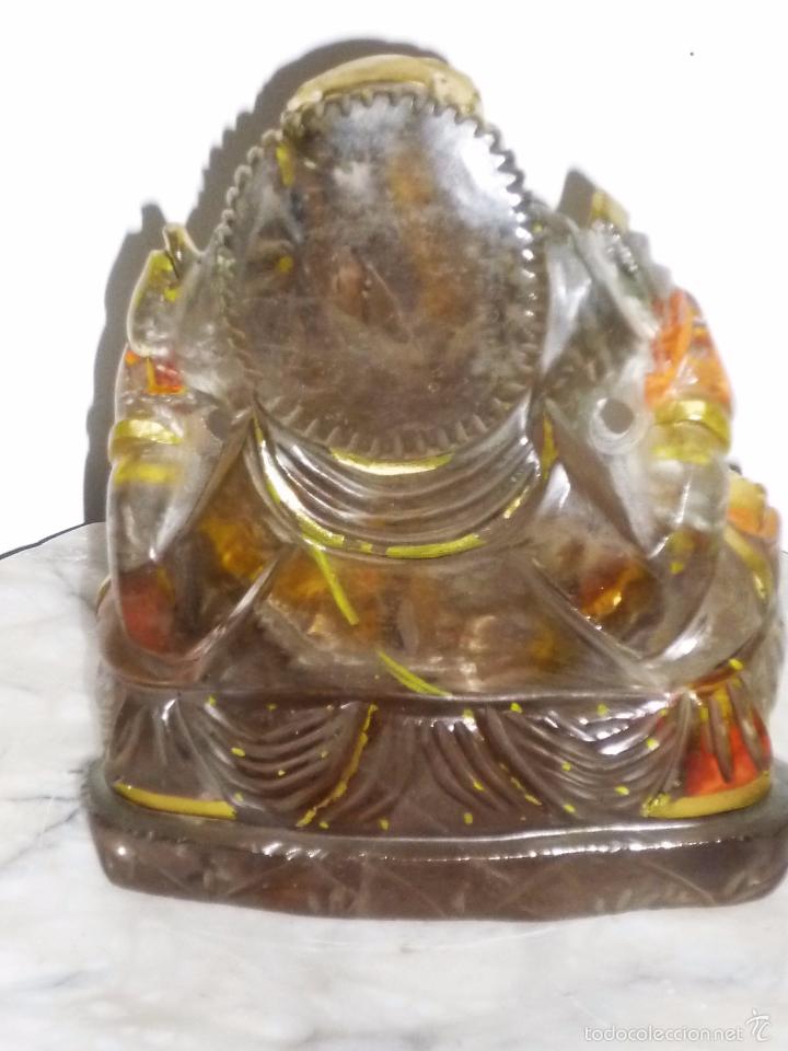 Segunda mano: Escultura de cristal de roca de Ganesha - Foto 6