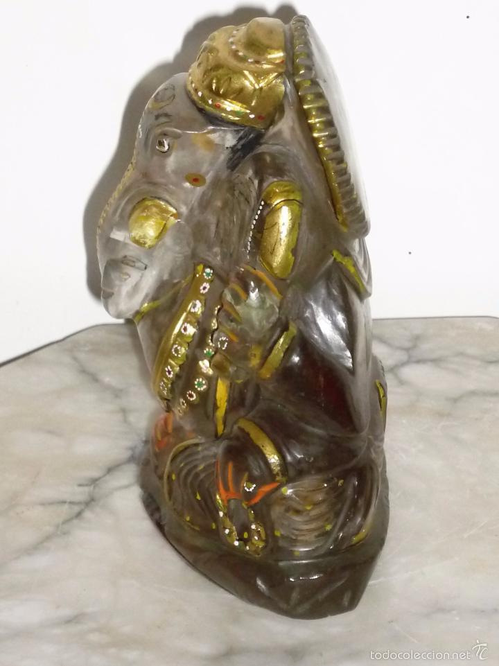 Segunda mano: Escultura de cristal de roca de Ganesha - Foto 7