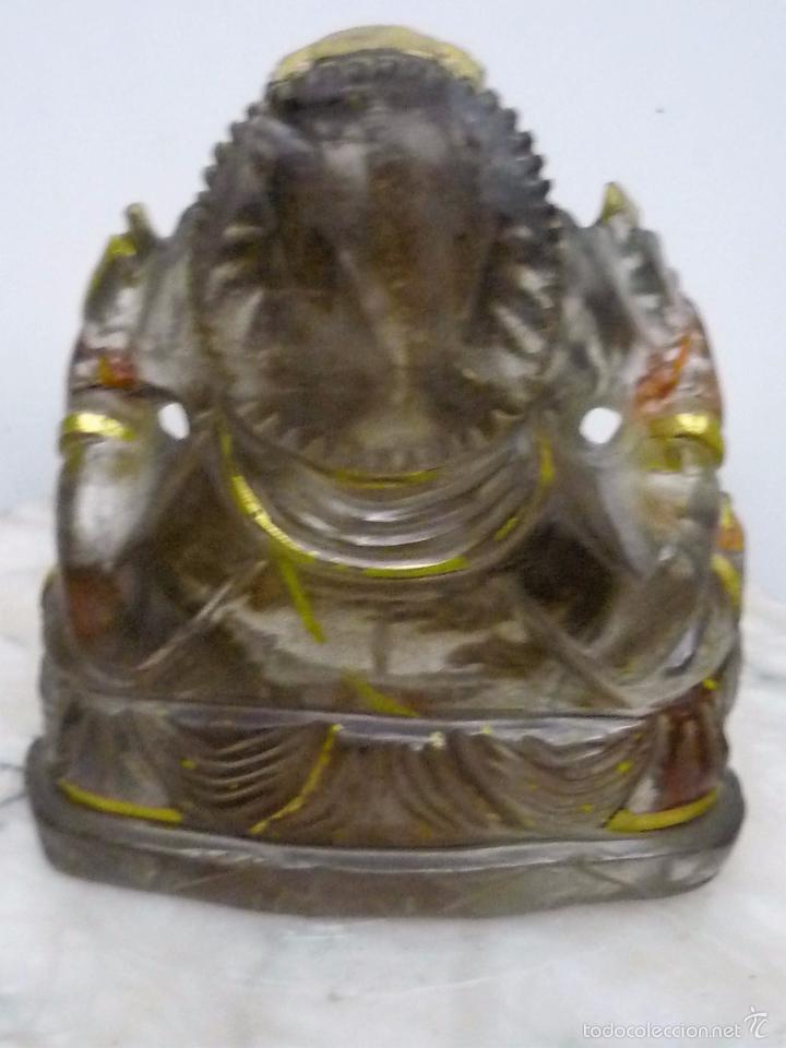 Segunda mano: Escultura de cristal de roca de Ganesha - Foto 12