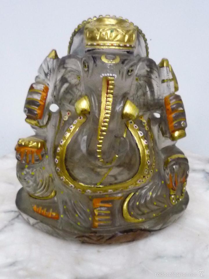Segunda mano: Escultura de cristal de roca de Ganesha - Foto 14