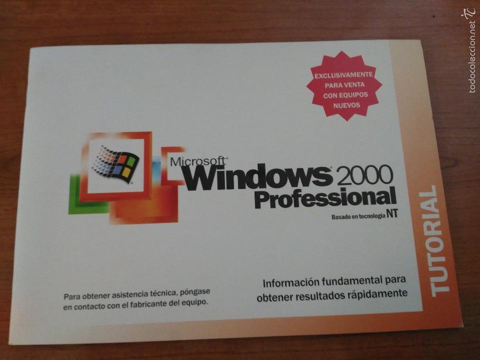 Segunda mano: WINDOWS 2000 PROFESIONAL TUTORIAL INSTALACCION 34 PAGINAS ACOMPA&Ntilde;ABA AL SISTEMA OPERATIVO - Foto 1