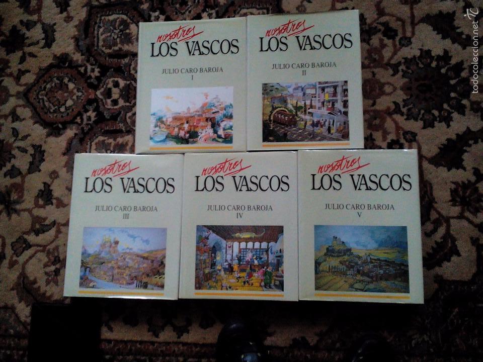 Segunda mano: Cinco tomos de julio caro baroja los vascos - Foto 1