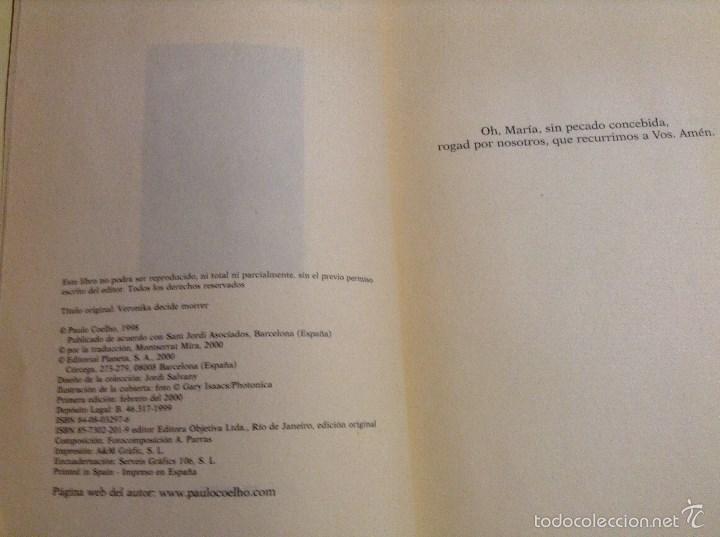 Segunda mano: VERONIKA DECIDE MORIR PAULO COELHO - Foto 2