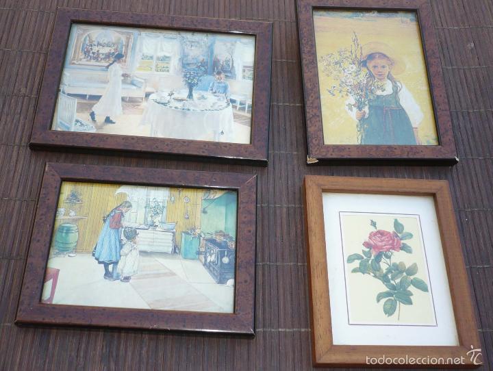 Segunda mano: 4 PEQUE&Ntilde;OS CUADROS VINTAGE - Foto 2