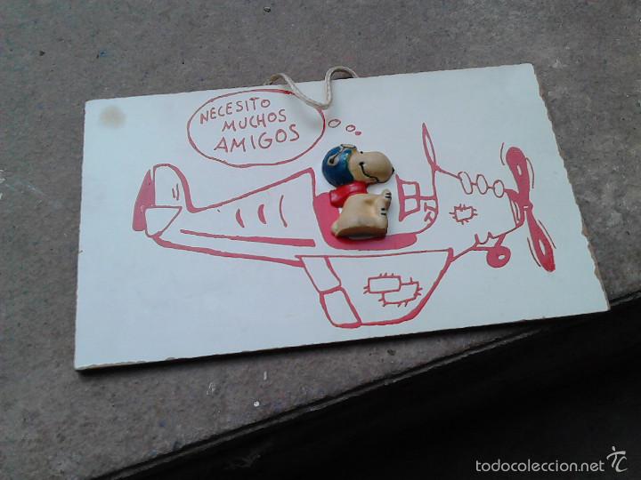 Segunda mano: CARTELITO SNOPY CON MENSAJE - Foto 1