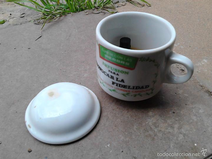 Segunda mano: TAZA CON TAPA Y MENSAJE - Foto 1