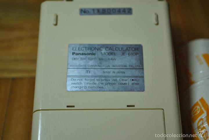 Segunda mano: Calculadora PANASONIC JE-610P CON IMPRESORA - Foto 4
