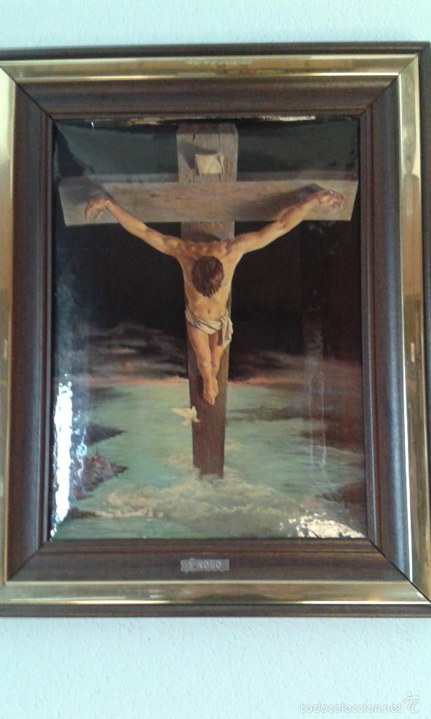 Segunda mano: CUADRO DE CRISTO IMITACI&Oacute;N ESMALTE (V.ROSO) - Foto 1