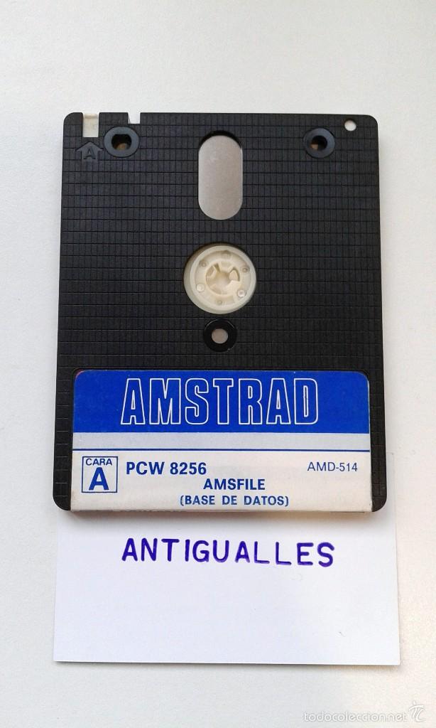Segunda M&atilde;o: PROGRAMA AMSTRAD PCW 8256 AMSFILE,BASE DE DATOS