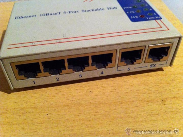 Segunda mano: ETHERNET 10 BASE T CONCENTRADOR APLICABLE A 5 PUERTOS - Foto 1