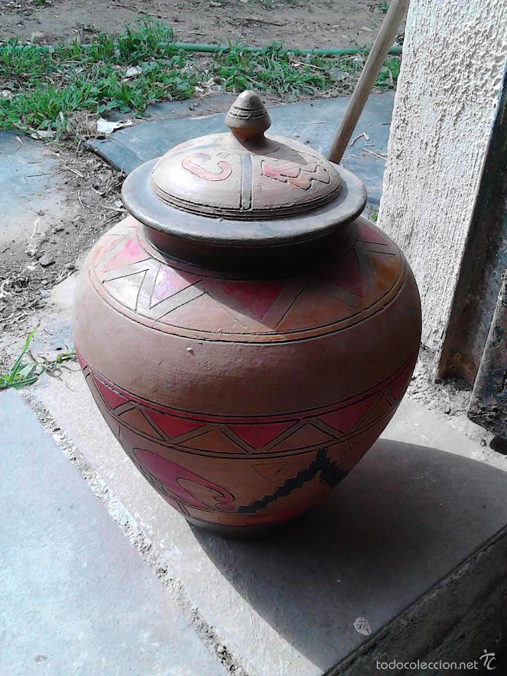 Segunda mano: TARRO CERAMICA CON FIGURAS - Foto 1