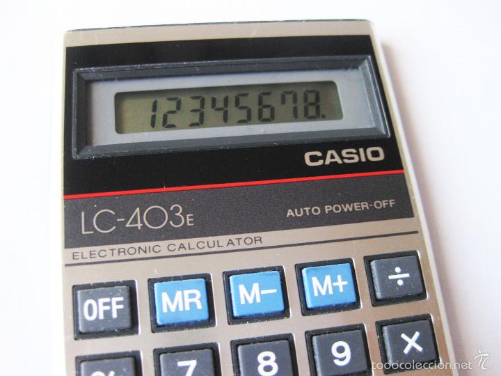 Segunda mano: CALCULADORA CASIO LC-403 E - ELECTRONIC CALCULATOR AUTO POWER 0FF - Foto 2