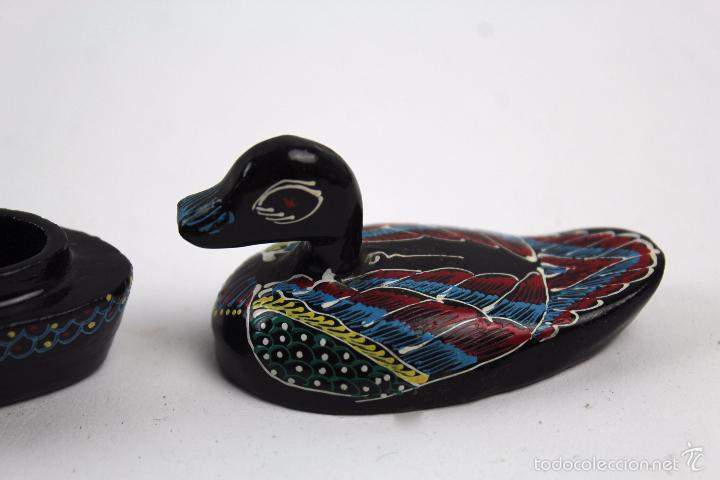 Segunda mano: CAJITA EN FORMA DE PATO EN MADERA LACADA - Foto 5