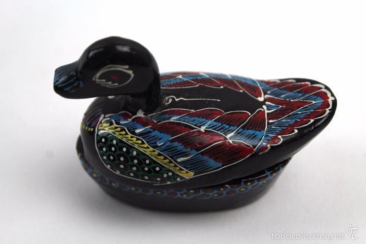 Segunda mano: CAJITA EN FORMA DE PATO EN MADERA LACADA - Foto 7
