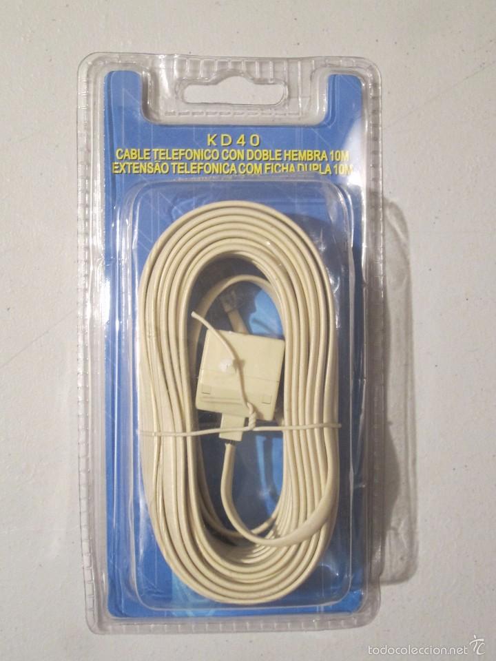 Segunda mano: CABLE TELEFONICO DOBLE HEMBRA - Foto 1